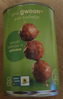 Gehaktballetjes in Satésaus