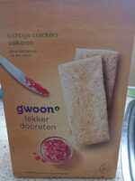 Luchtige crackers volkoren