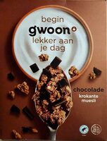 Krokante muesli met chocoladestukken