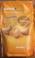 Gebrande cashewnoten gezouten