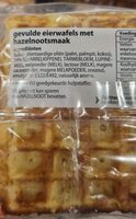 Gevulde eierwafels met hazelnootsmaak