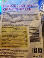 Reuze rozijnen krenten bollen