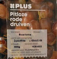 Pitloze rode druiven