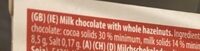 Melkchocolade met hele hazelnoten