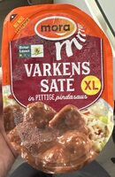 Varkens saté in pittige pindasaus