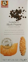 Gouda & Black Pepper cheese biscuits