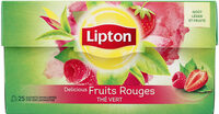 Lipton Thé Vert Fruits Rouges 25 Sachets