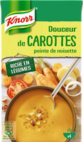 Knorr Soupe Liquide Douceur de Carottes Pointe de Noisette Brique 4 Portions 1L