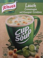Lauch Cremesuppe, Mit Knusper-croutons