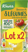 Knorr Soupe Douceur de 8 Légumes à la Crème Fraîche 2x50cl