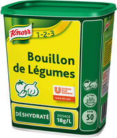 Knorr 123 Bouillon de Légumes Bouillon de Légumes Déshydraté 900g Jusqu'à 50L