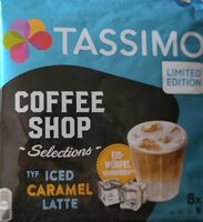 Iced caramel latte