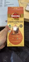 Liquid espresso coffee caramel