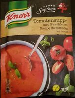 Soupe de tomates au basilic