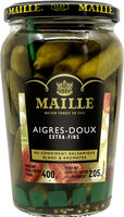 Maille Cornichons Aigres-Doux Extra-Fins Bocal 205g