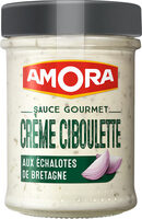 Amora Sauce Gourmet Crème à la Ciboulette et aux Echalotes de Bretagne Bocal