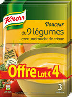 Knorr Soupe Douceur De 9 Légumes Touche De Crème lot de