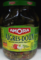 Amora Cornichons Aigres-Doux - saveur Douce et Gourmande