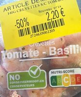 Crevettes tomate-basilic