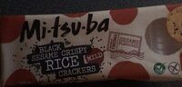 Black sesame crispy rice crackers