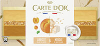 Carte D'or Glace Bûche Abricot Nougat 7 parts 700ml
