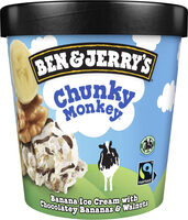 Ben & Jerry's Crème Glacée en Pot Chunky Monkey 465ml