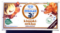 Kinuski-suklaa kermajäätelö