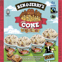 BEN & JERRY'S Glace Mini Pots Cone Together 4x100ml