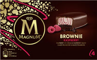 Magnum Barre Glacée Brownie Framboise x4 200ml