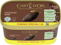CARTE D'OR Glace Crème Glacée Chocolat Noir 1200ml