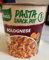 Pasta snack pot bolognese