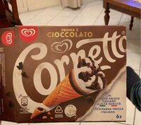 Cornetto panna e cioccolato