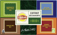 Coffret Découverte Bio Thé vert et noirs aromatisés x 40 mousselines