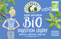 Elephant Mon Infusion Bio Digestion Légère 20 Sachets