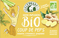 Elephant Mon Infusion Bio Coup de Pep's 20 Sachets Pyramid®