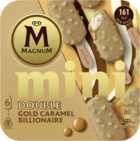 Magnum Glace Bâtonnet Mini Double Gold Caramel Billionaire 6x55ml