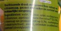 Green ice tea lemon