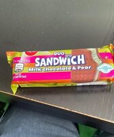 Sandwich milk chocolate & pear