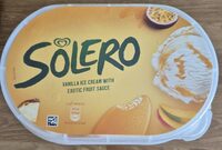 Solero Vanilla Ice Cream With Exotic Fruit Sauce