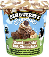 BEN & JERRY'S Glace en Pot Sundae Hazel-nutin' but Chocolate 427ml