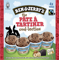 BEN & JERRY'S Glace Mini Pots The Pâte à Tartiner Cool-lection 4x100ml