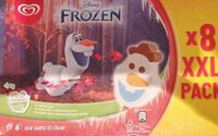 Olaf Shaped Ice Cream