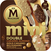 Magnum Glace Bâtonnet Mini Caramel Amande & Gold Caramel Billionaire 6x55ml