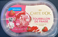 Tourbillon de fraise avec des éclats de meringue