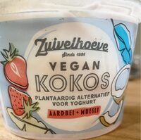 Vegan kokos (aardbei + muesli)