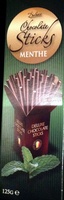 Deluxe chocolate sticks menthe