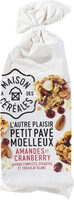L'Autre Plaisir Petit Pavé Moelleux Amandes et Cranberry
