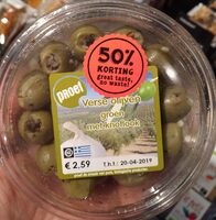 Groene olijven met knoflook