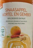 Sinaasappel, wortel en gember