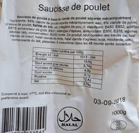 Saucisse de poulet